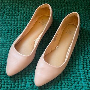 A New Day Women’s Flat Shoes, Size 8W, Color Nude Blush